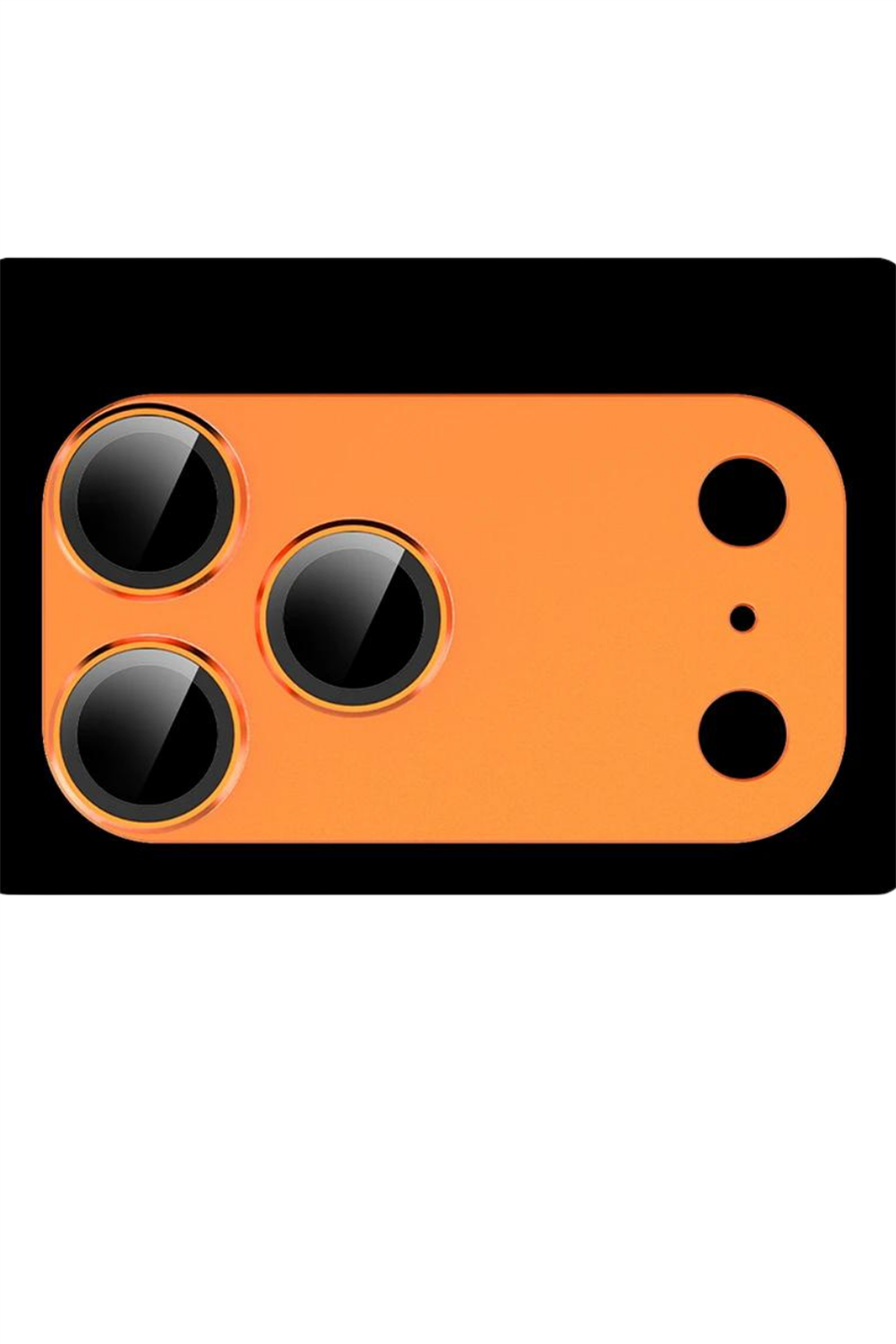 MariLens – 17 Pro Turuncu Safir Cam Kamera Lens Koruyucu