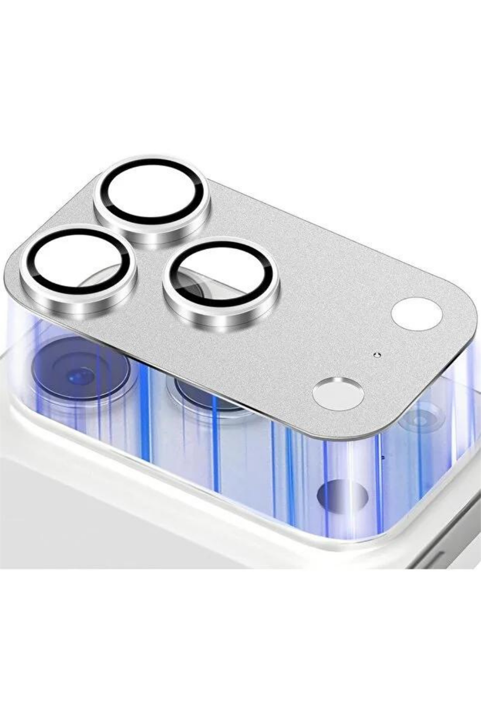 MariLens – 17 Pro Silver Safir Cam Kamera Lens Koruyucu