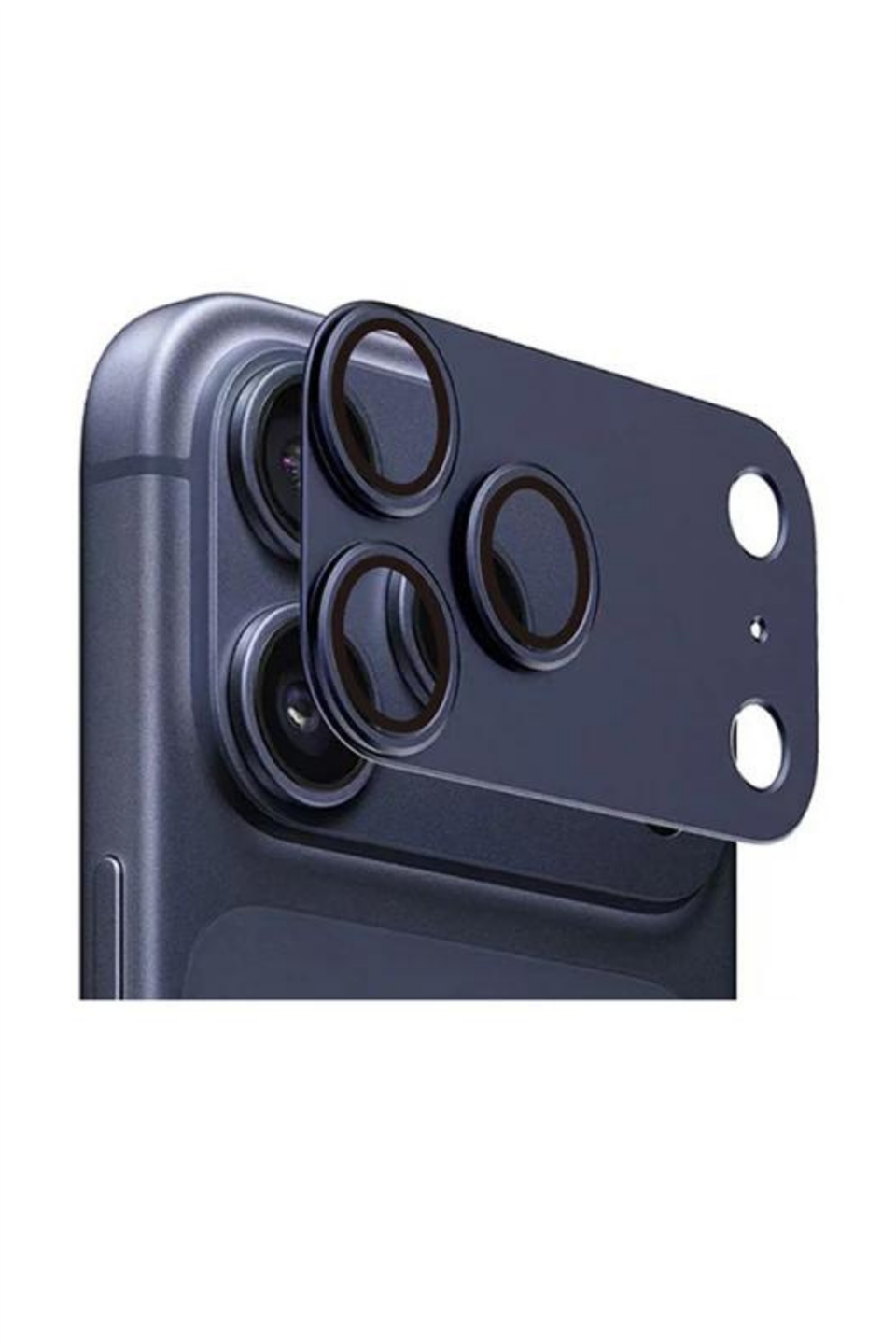 MariLens – 17 Pro Max Lacivert Safir Cam Kamera Lens Koruyucu