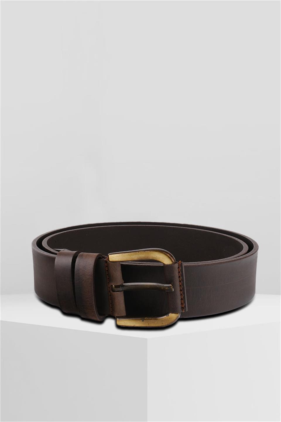 HAKİKİ DERİ DARK COFFEE KEMER 