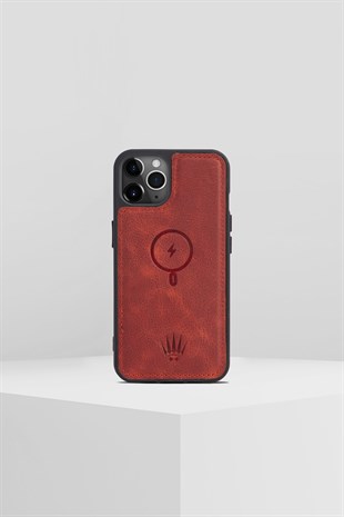 IPHONE 12 PRO MAX RED WIRELESS PHONE CASE