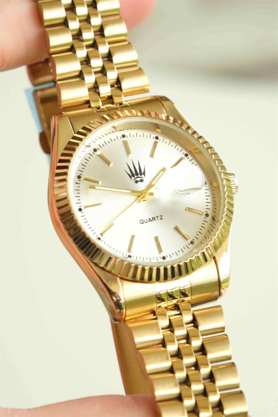 Triton Date Gold White Kol Saati