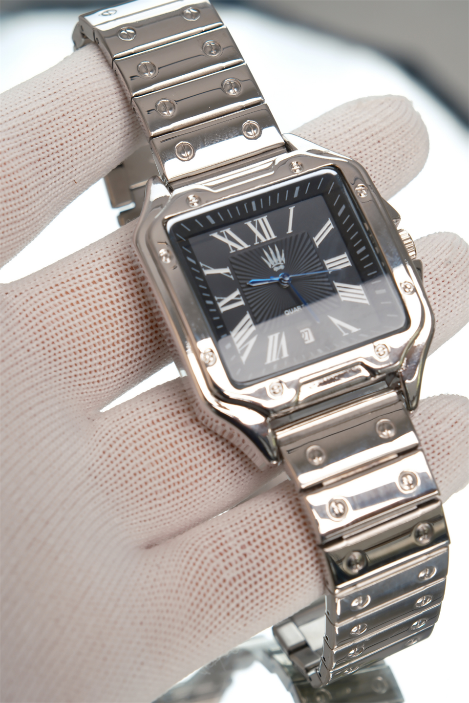 Monarch Classic Time Silver black Kol Saati