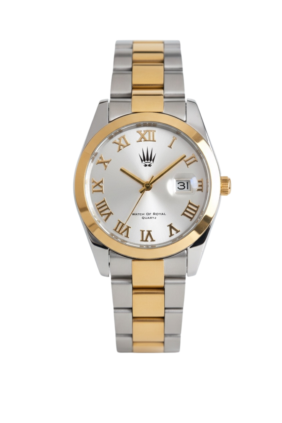 Aqualis Silver Gold Çelik Kol Saati