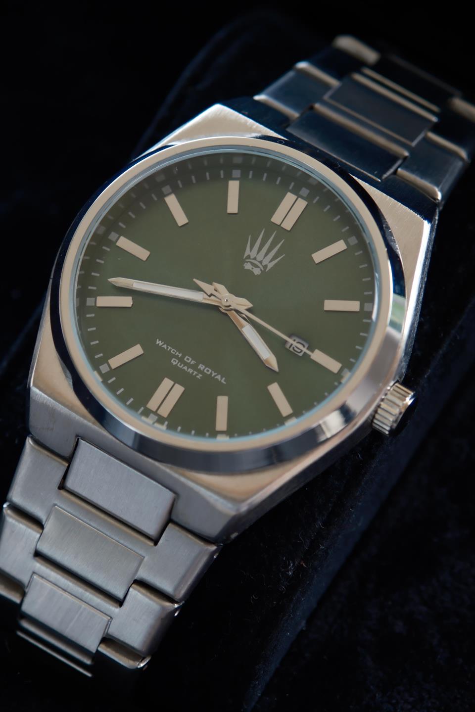 Blaze Bold Silver Yeşil Çelik Kol Saati