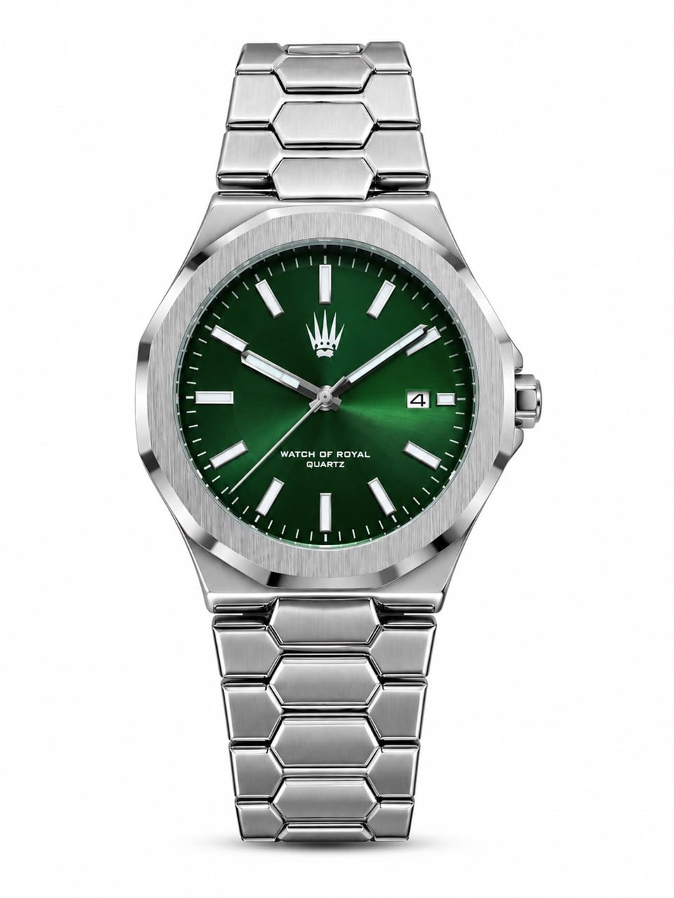 Bound Silver Green Çelik Kol SaatiKol SaatiWATCHOFROYALboundBound Silver Green Çelik Kol Saati