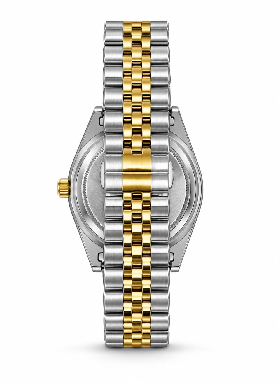 Calvior Silver Gold White Çelik Kol Saati