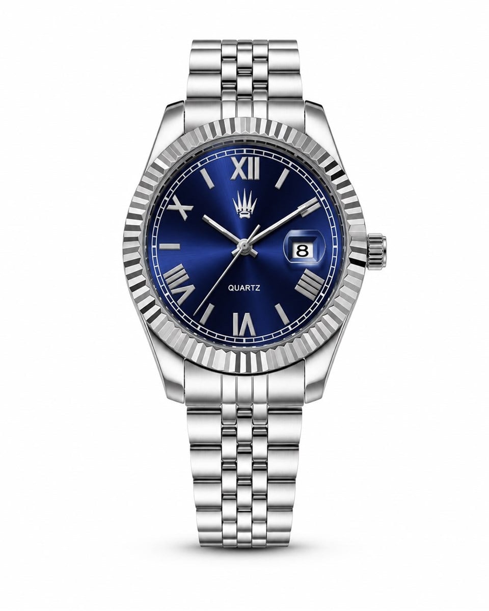 Calvior Silver Blue Çelik Kol SaatiKol SaatiWATCHOFROYALCalviorCalvior Silver Blue Çelik Kol Saati