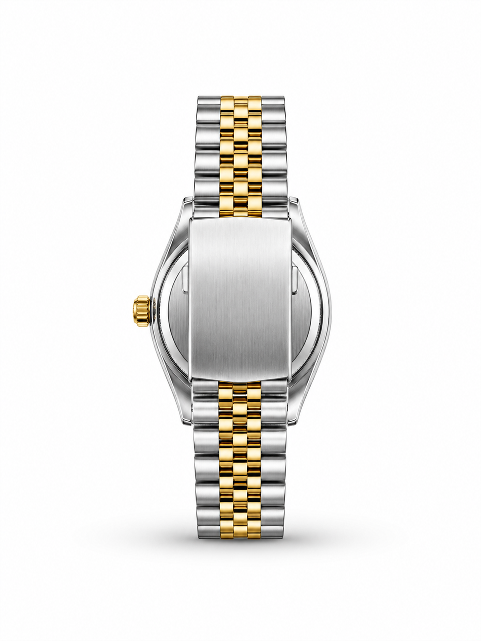 Çift Saati Crest Line Silver Gold Black Kol Saati