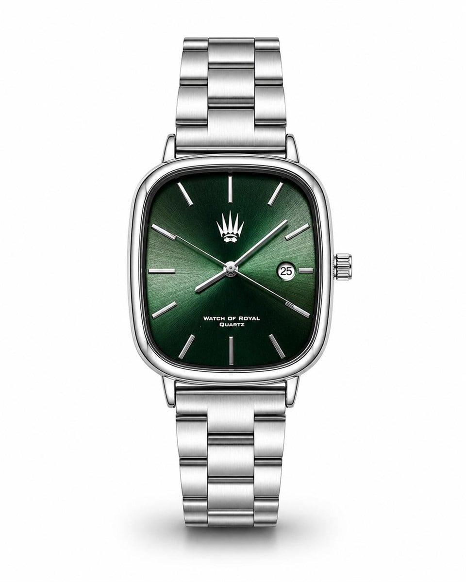 Classic Time Silver Green Kol Saati