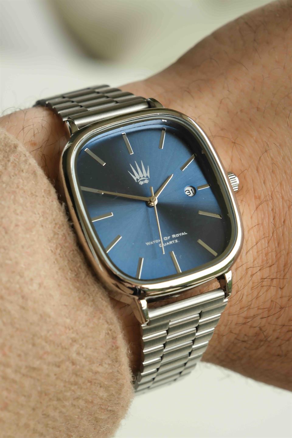 Classic Time Silver Lacivert Kol Saati