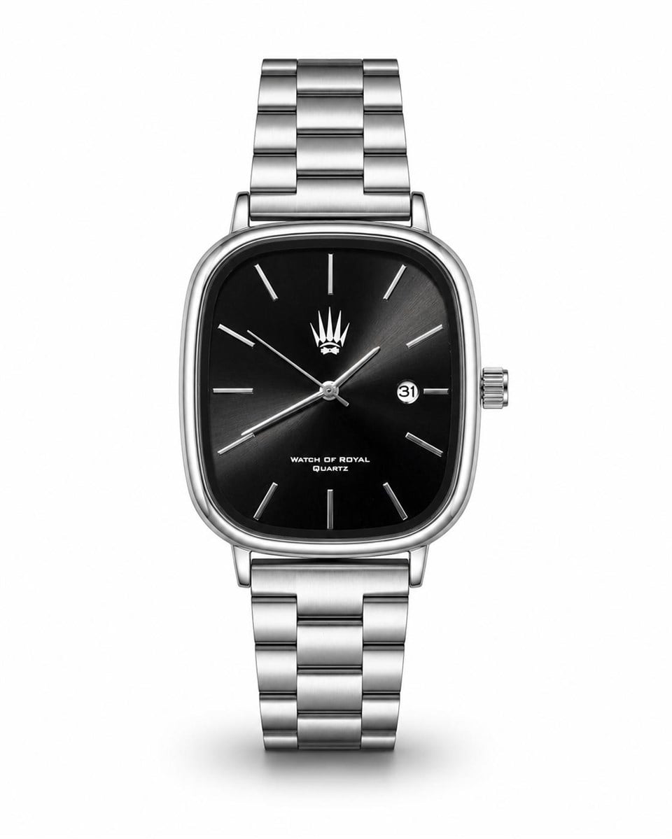 Classic Time Silver Black Kol Saati