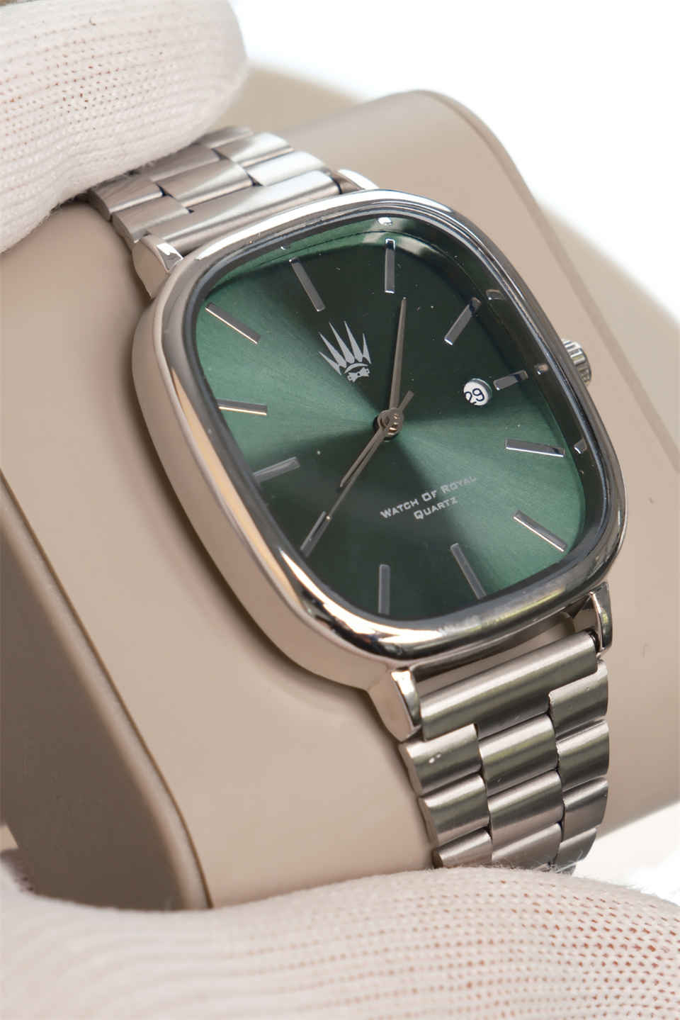 Classic Time Silver Green Kol Saati