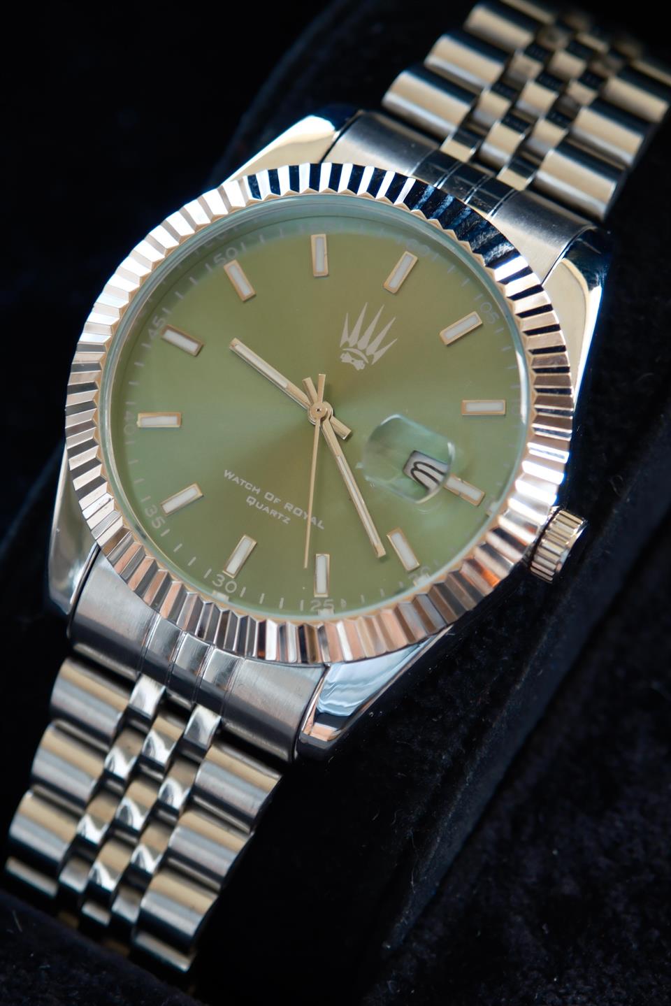 Crest Line Silver Yeşil Kol Saati