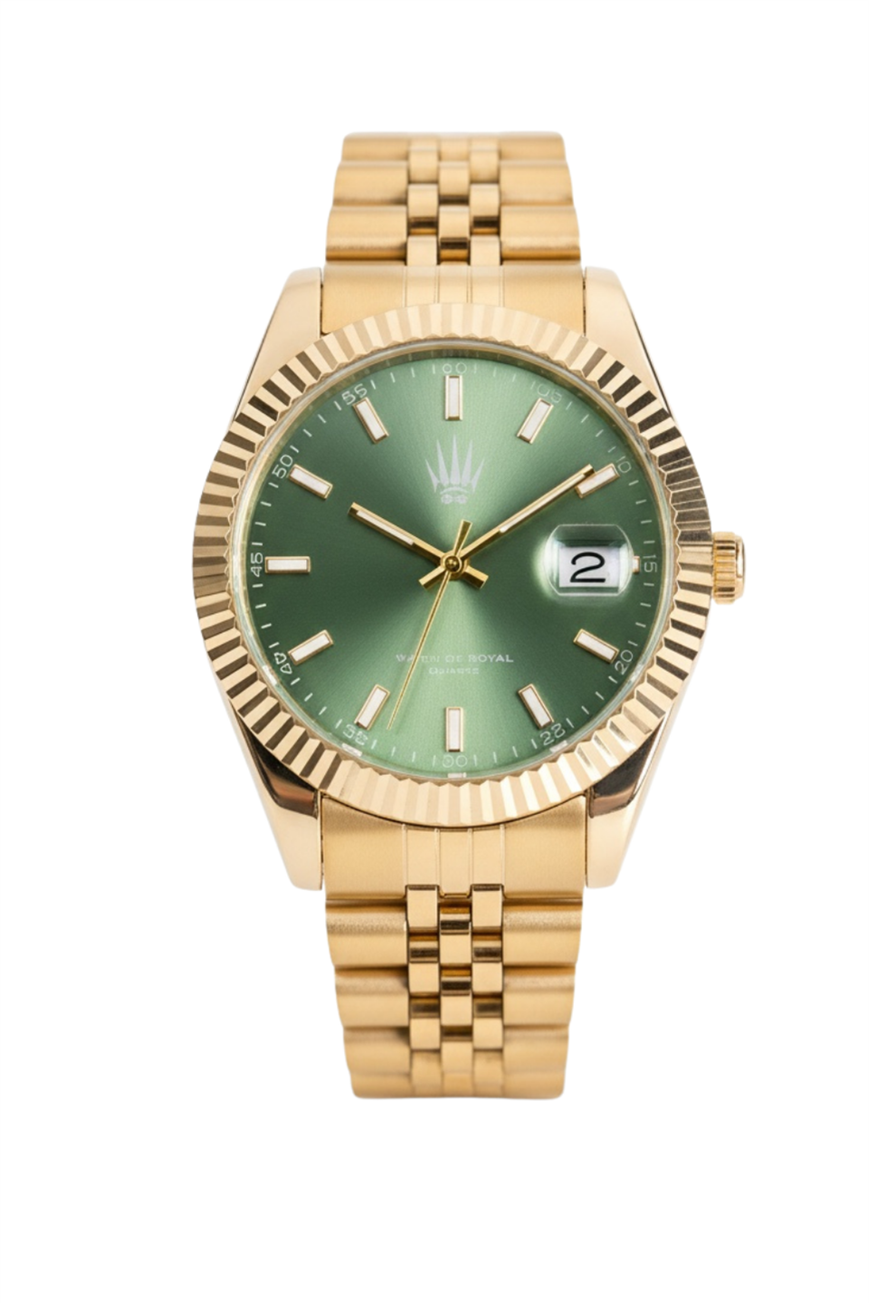 Crest Line Gold Green Kol Saati