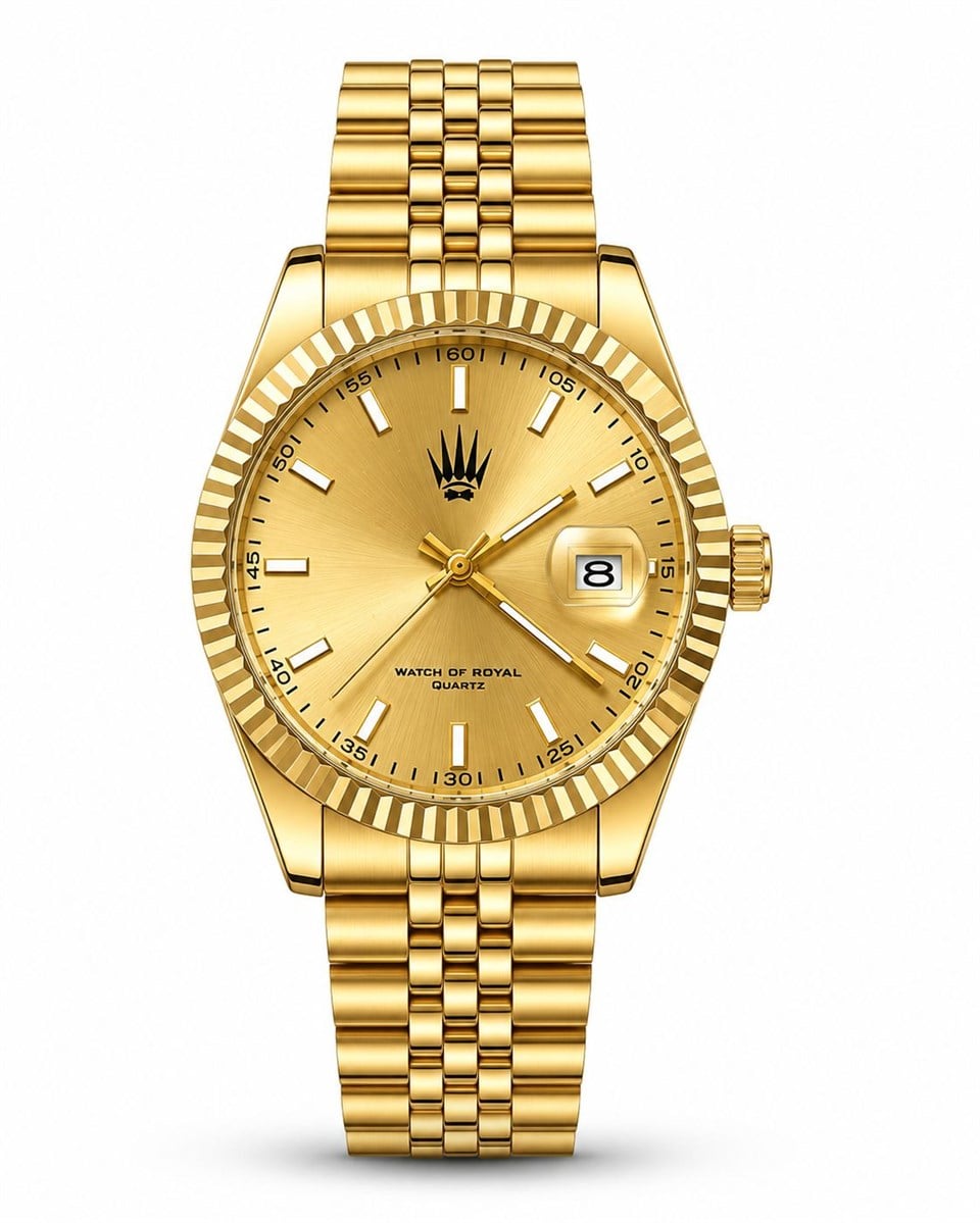Crest Line Gold Yellow Kol Saati