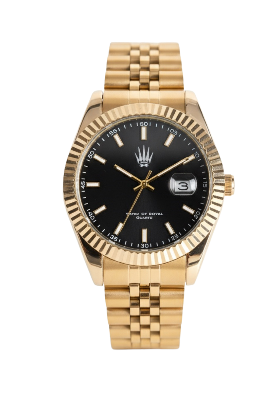 Crest Line Gold Black Kol Saati