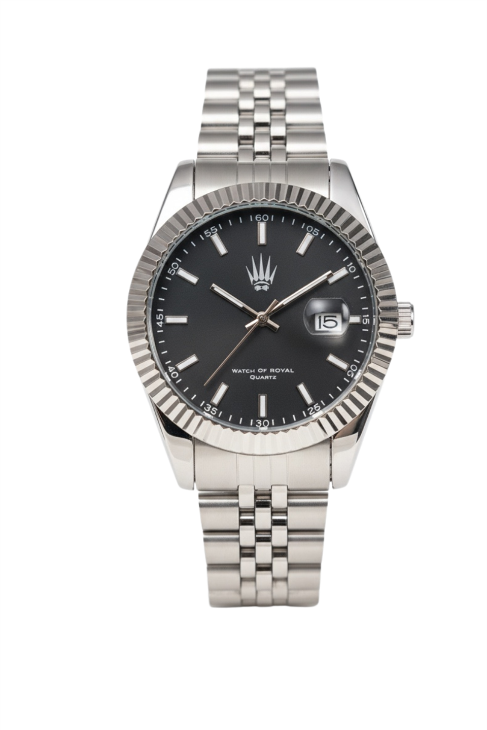 Crest Line Silver Siyah Kol Saati