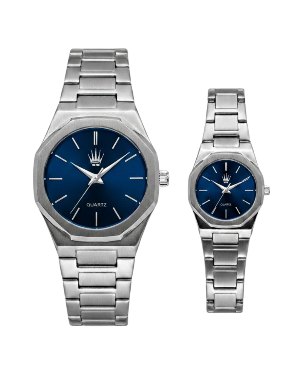 Çift Saati Dualis Silver Blue Kol Saati