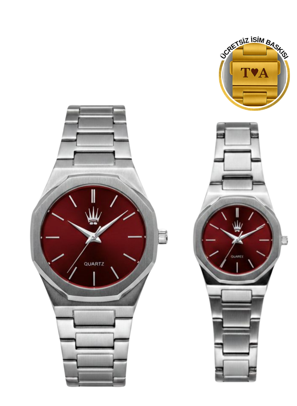 Çift Saati Dualis Silver Red Kol SaatiKol SaatiWATCHOFROYALDualisÇift Saati Dualis Silver Red Kol Saati