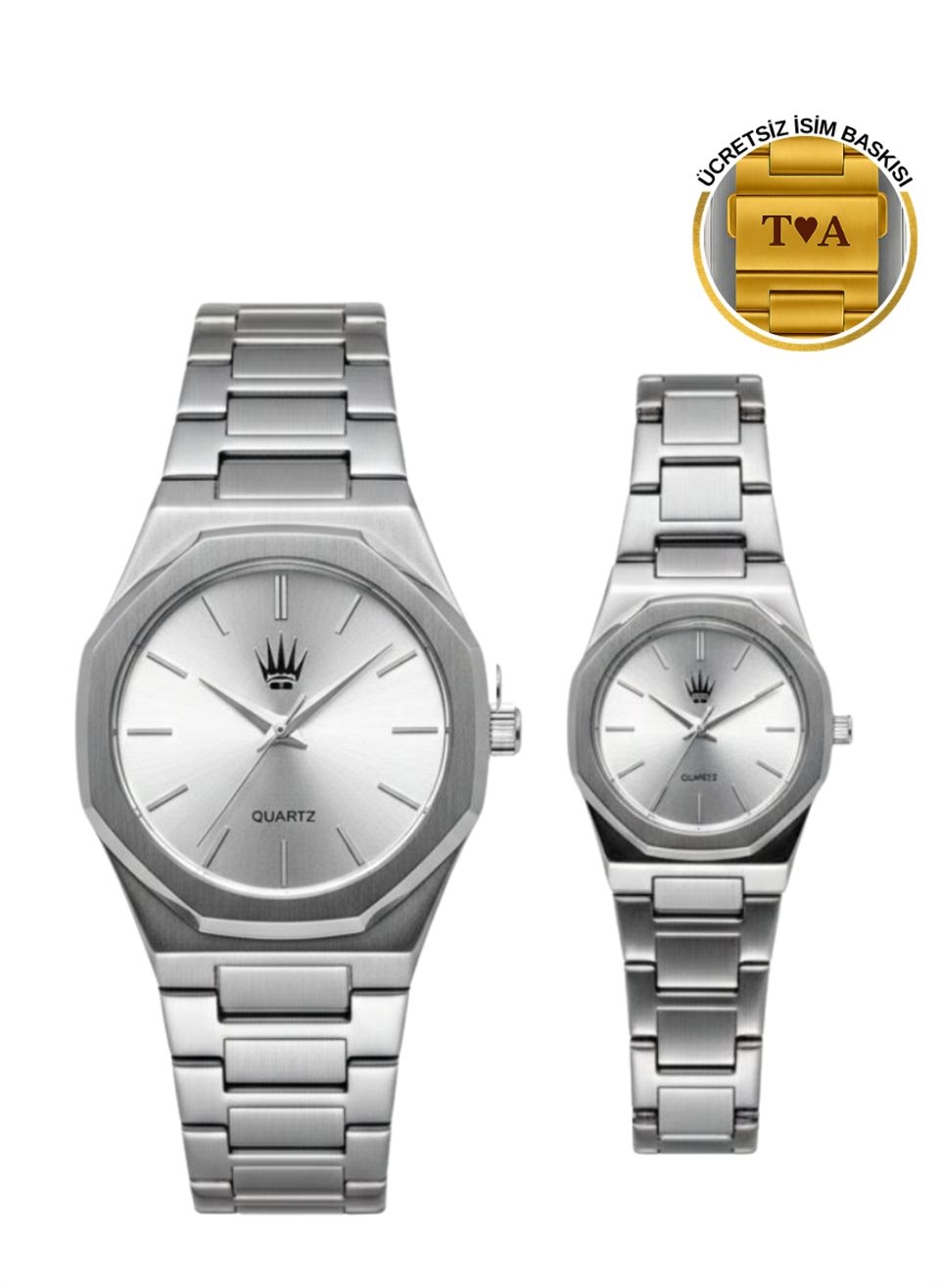 Çift Saati Dualis Silver Kol Saati