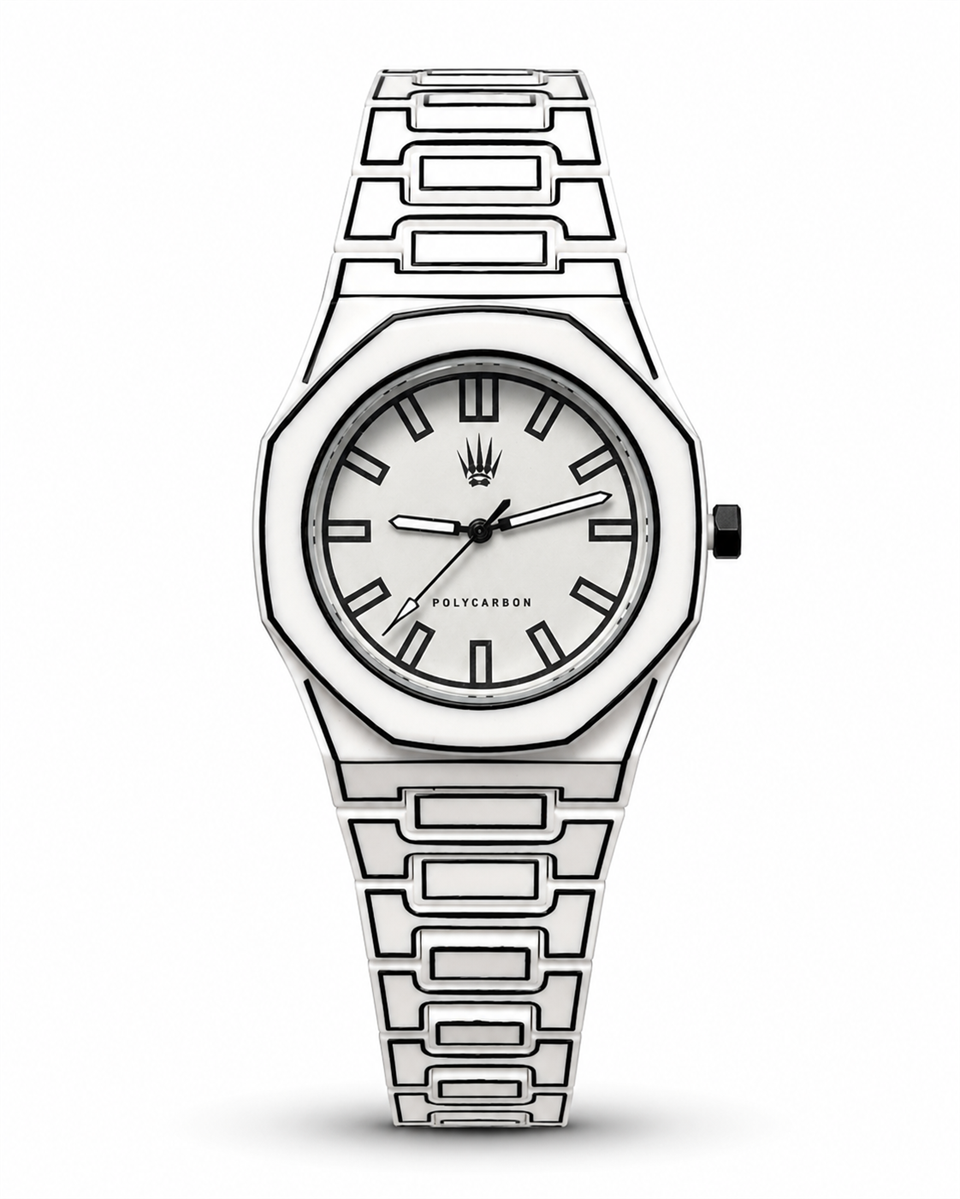 Feather Line Polycarbon White Kol Saati