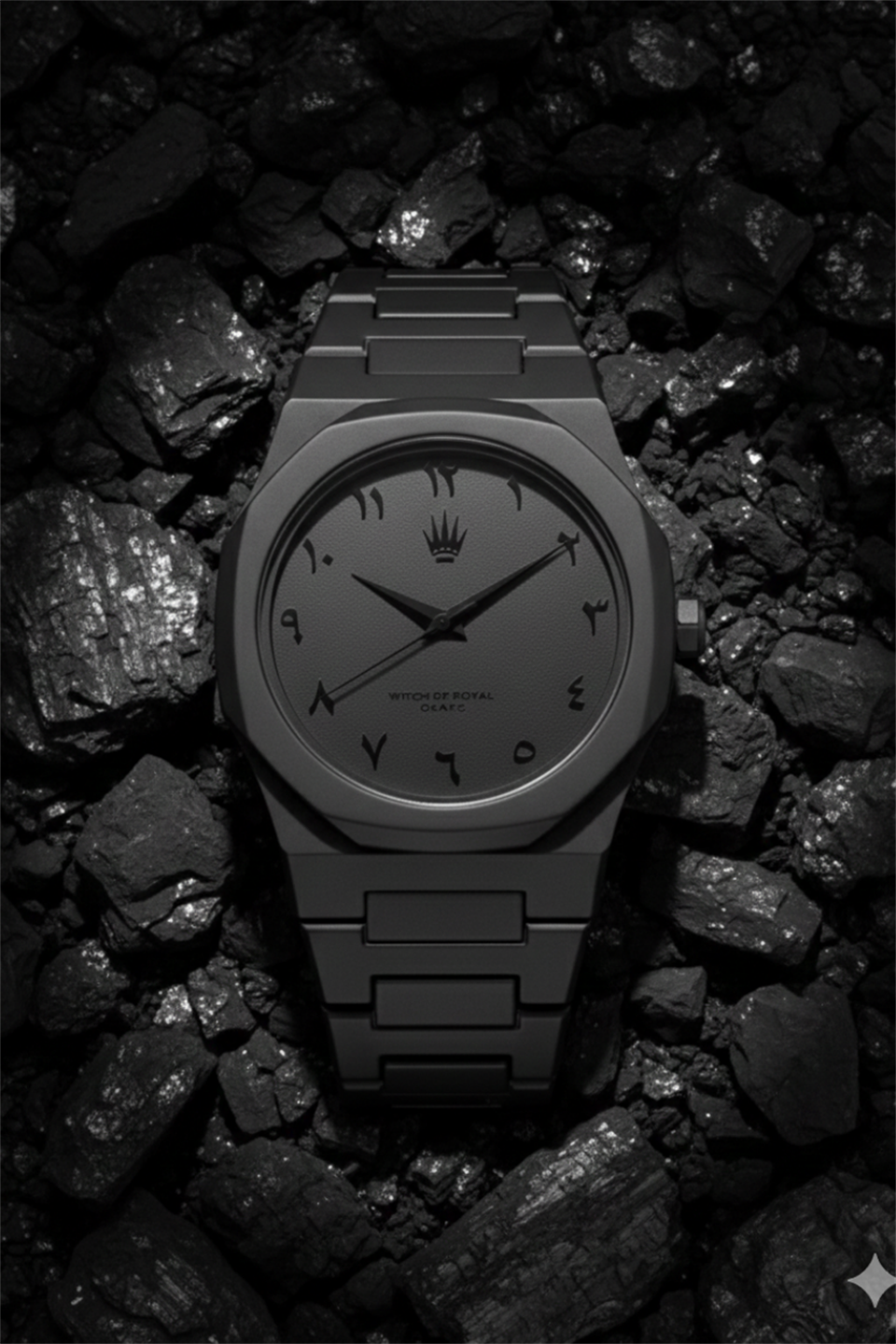 Feather The Arabic Dial Polycarbon Black Kol Saati