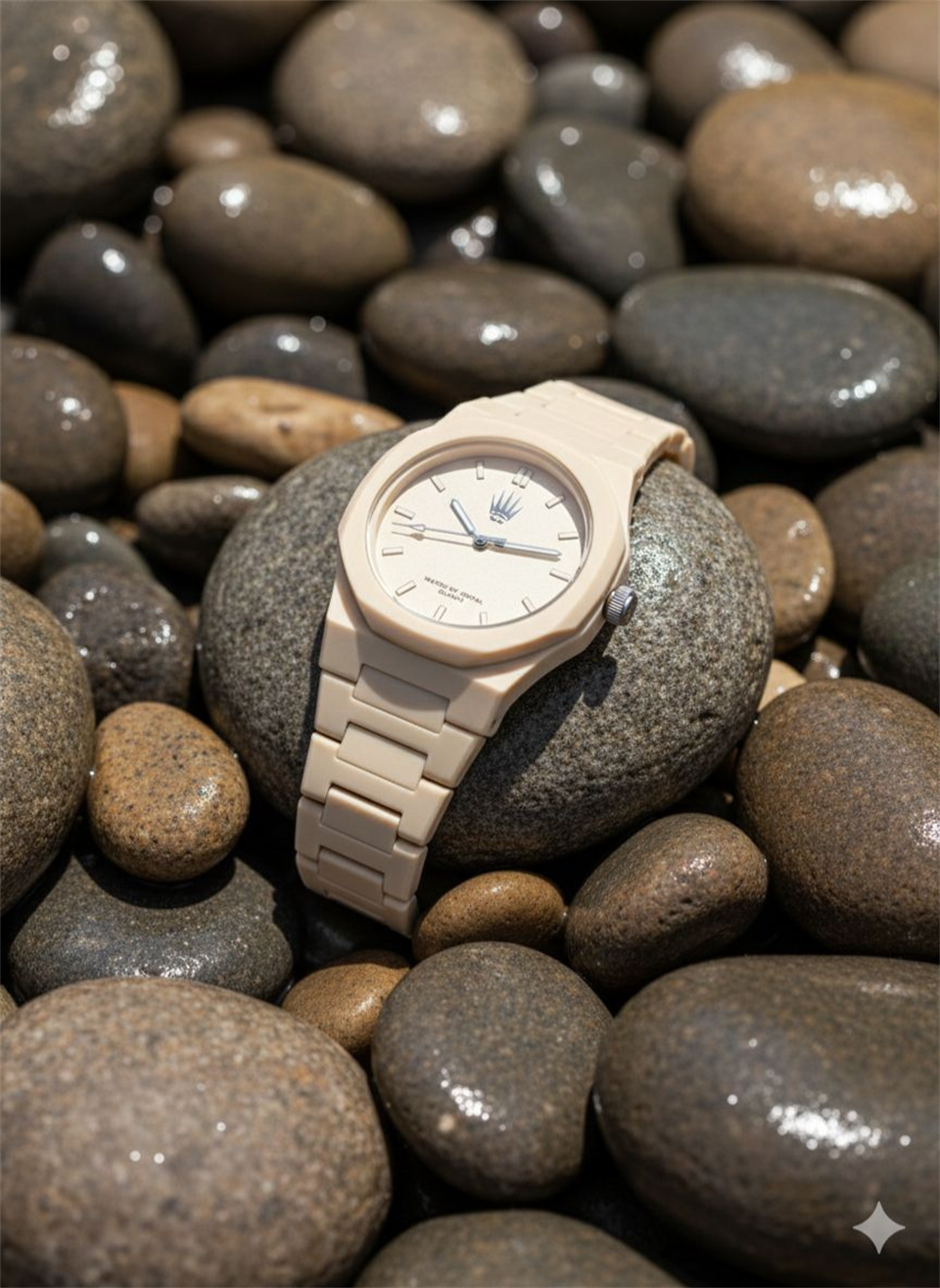 Feather Polycarbon Bej Kol Saati