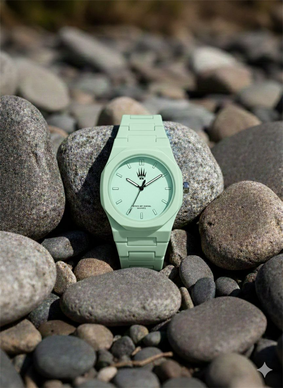 Feather Polycarbon Su yeşili Kol Saati