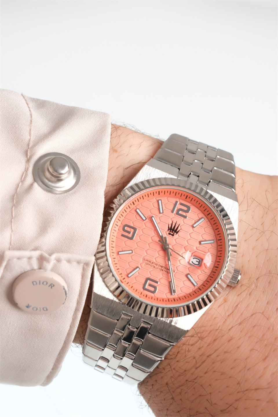 Hexora Prime Silver Turuncu Çelik Kol Saati