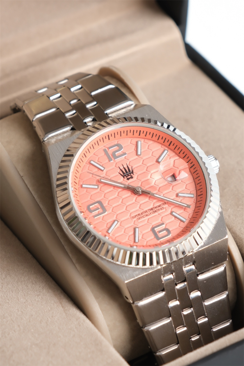 Hexora Prime Silver Turuncu Çelik Kol Saati