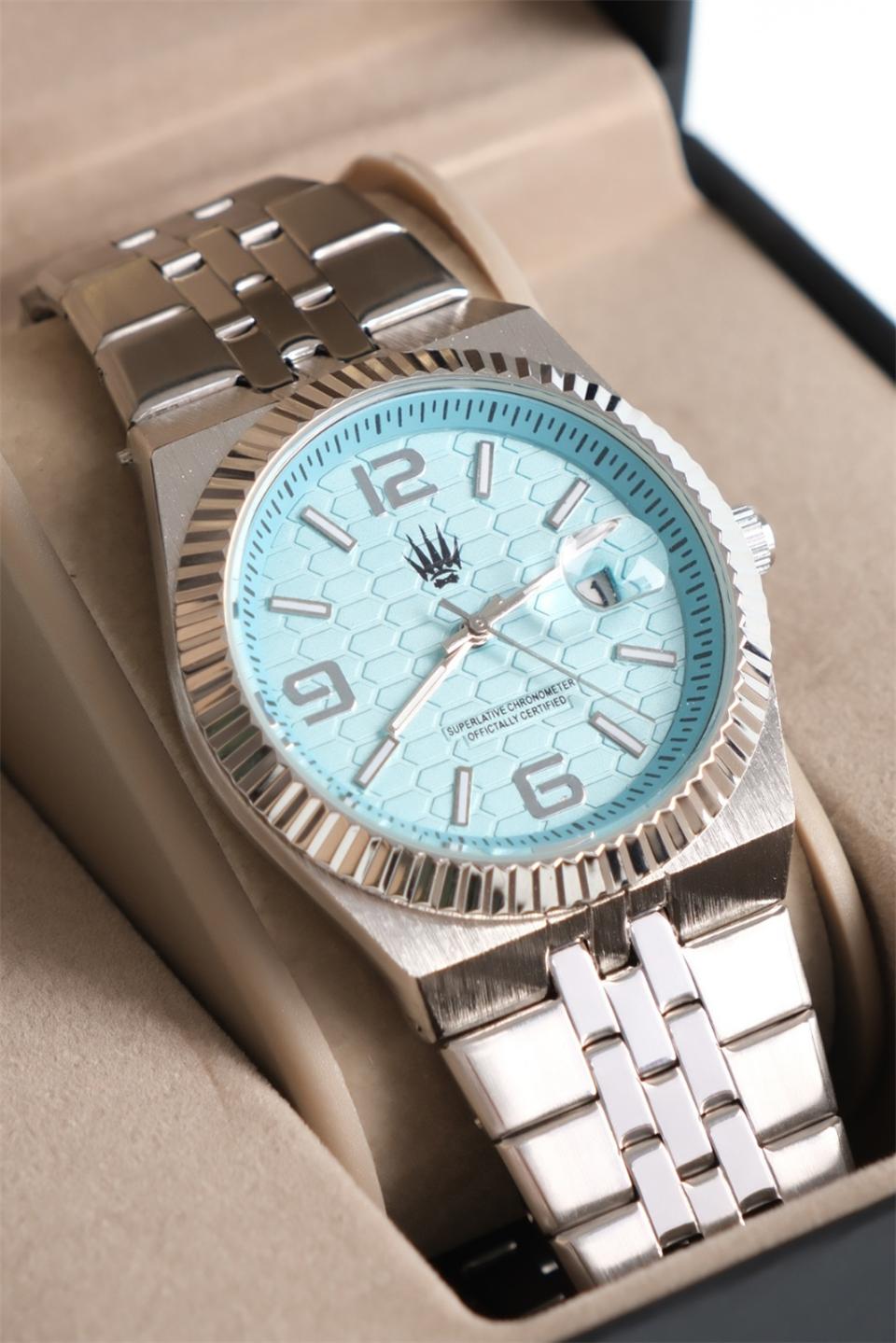 Hexora Prime Silver Blue Çelik Kol Saati