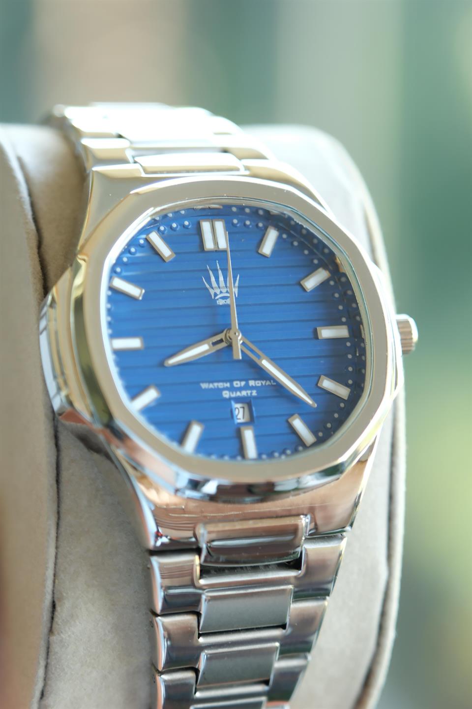 isimsiz Silver Mavi Kol Saati