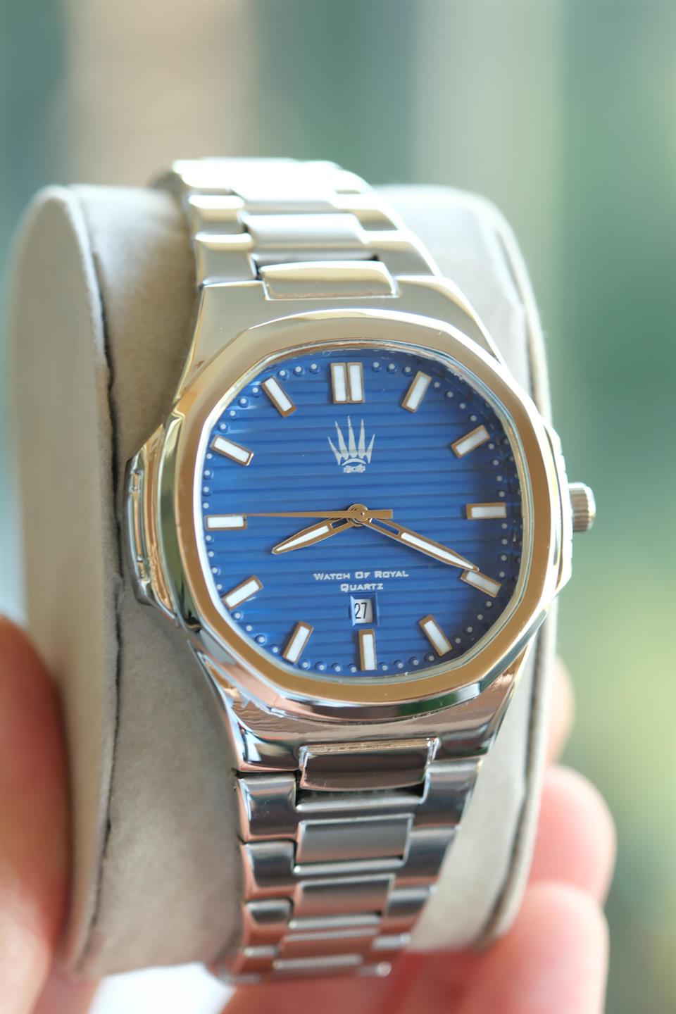 isimsiz Silver Mavi Kol Saati