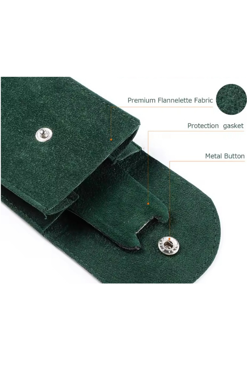 Yeşil Kadife Saat Kesesi