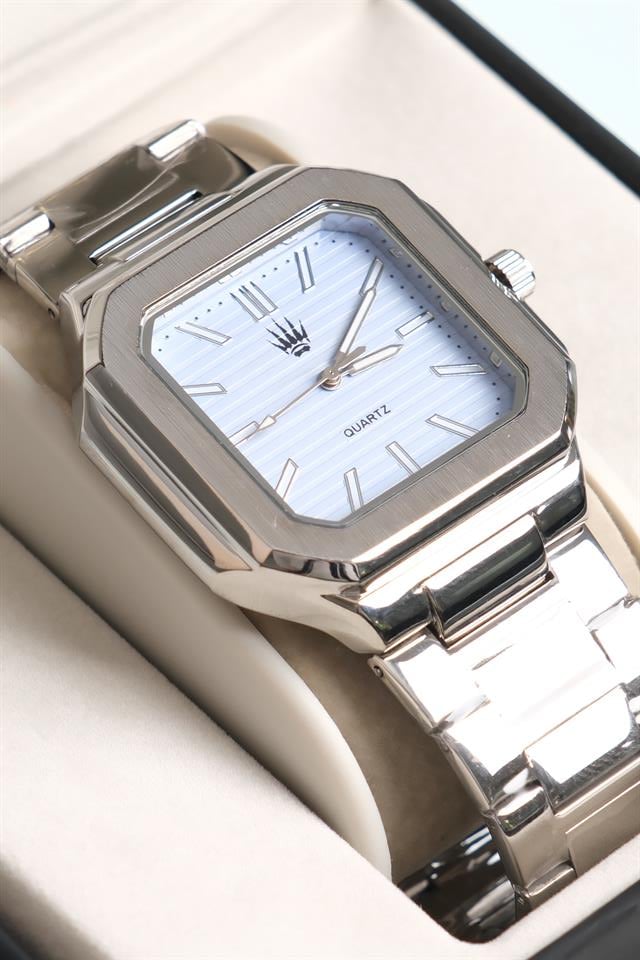 Kratos Silver Turkuaz Çelik Kol Saati