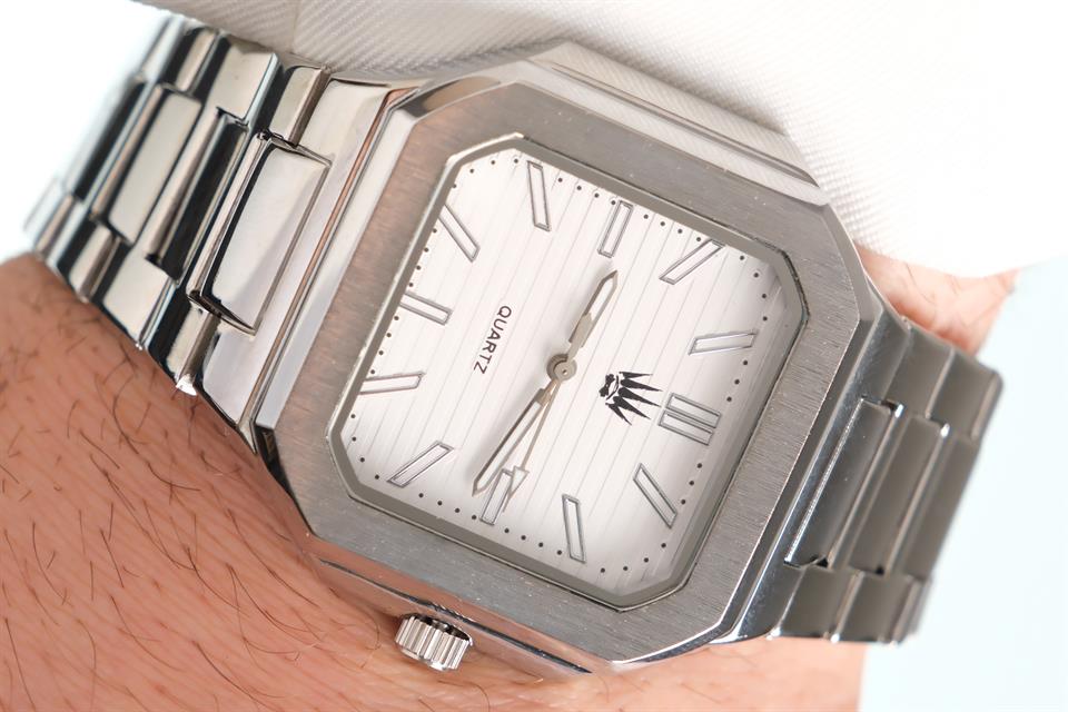 Kratos Silver White Çelik Kol Saati