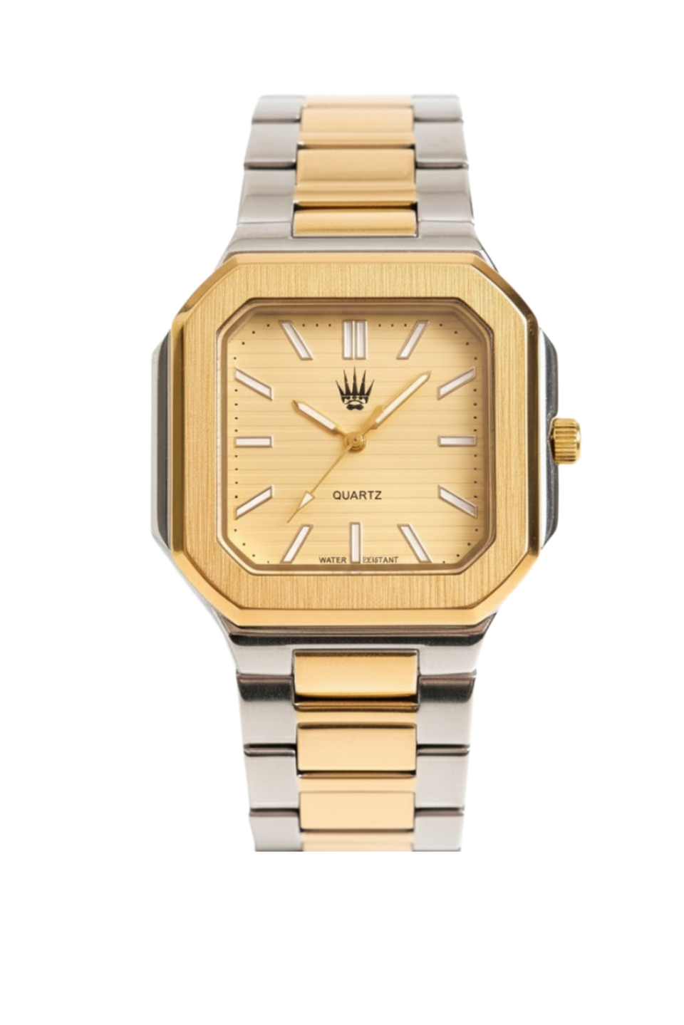 Kratos Silver Gold Yellow Çelik Kol Saati