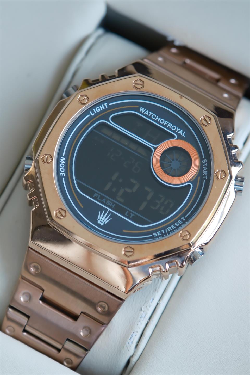 LED WOX ROSE GOLD WRISTWATCH