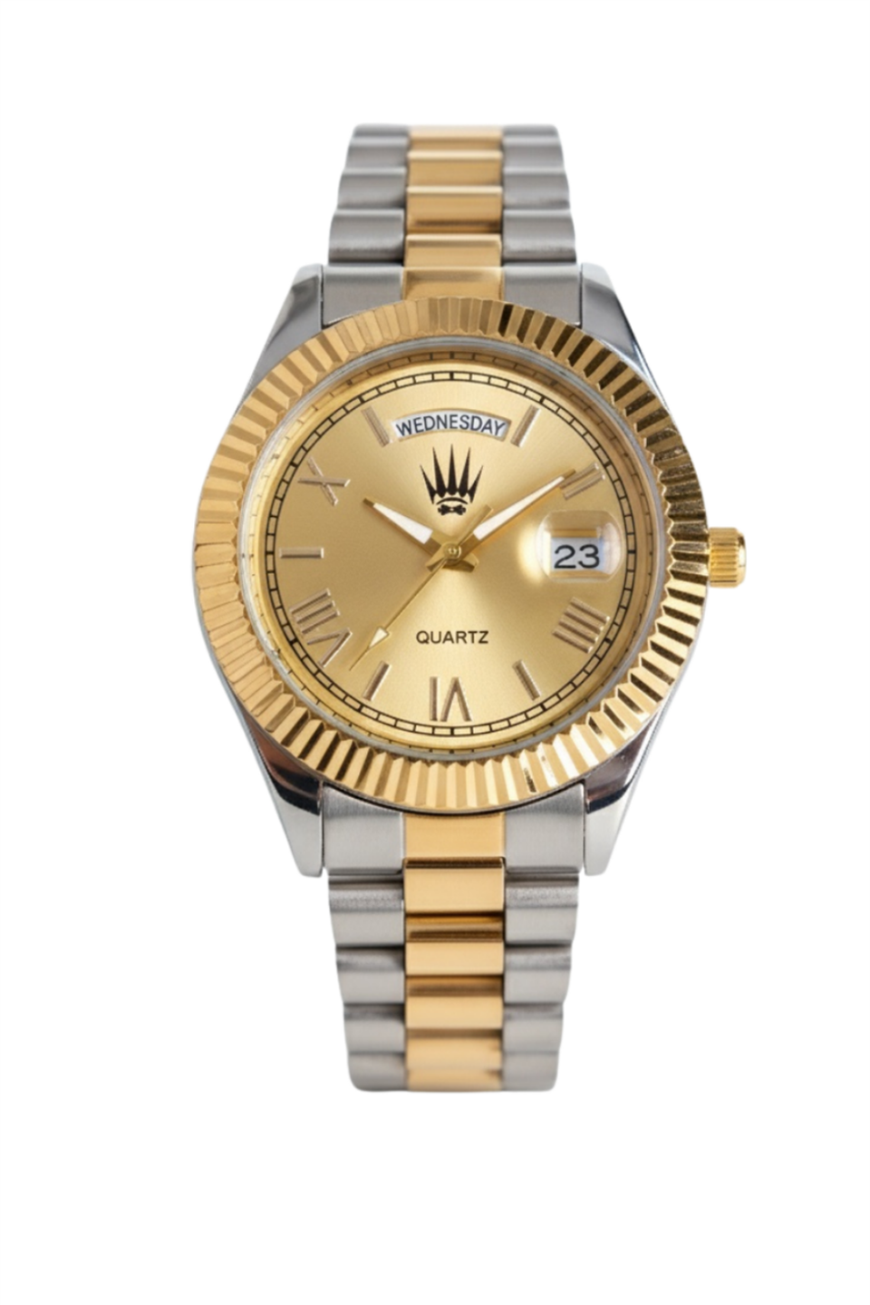 Lumen Romanum Silver Gold Sarı Kol Saati