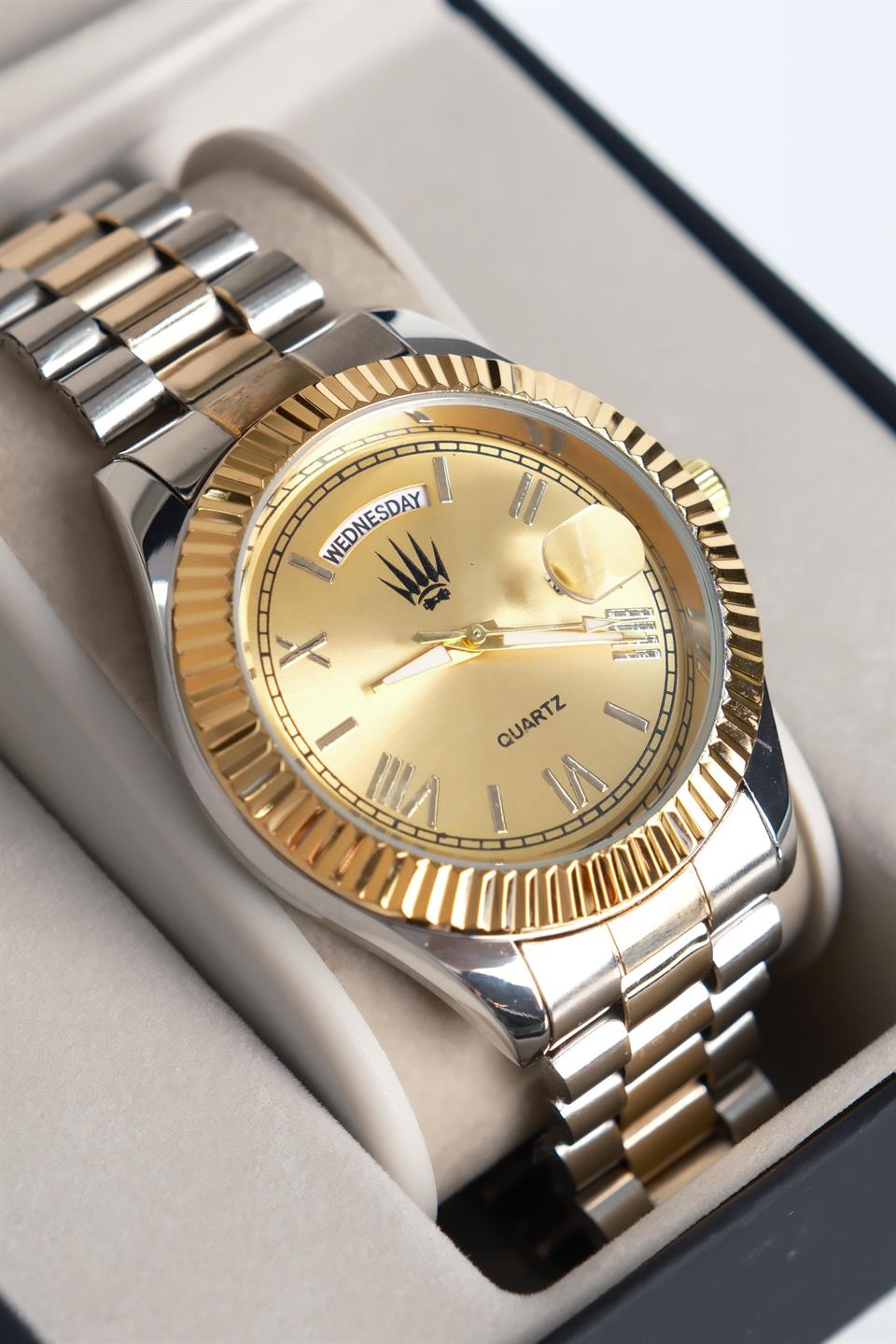 Lumen Romanum Silver Gold Sarı Kol Saati