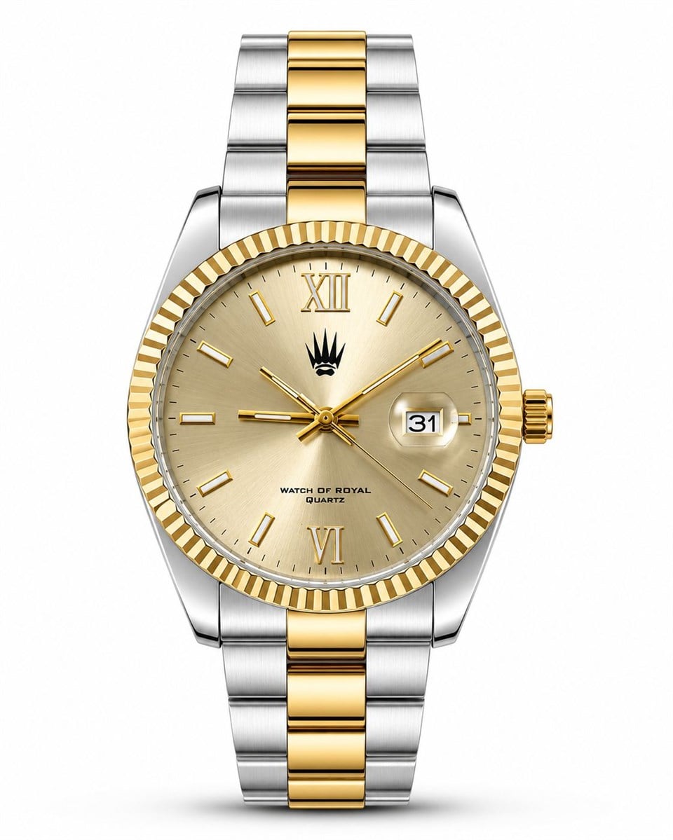 Mariner Lux Silver Gold Çelik Kol Saati