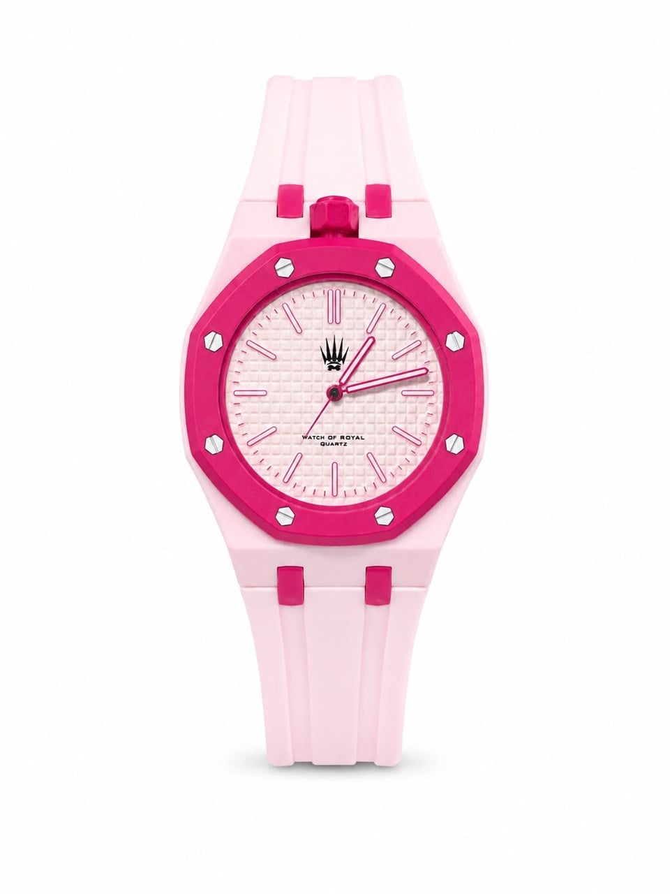 Mivaro Time Pink Slikon Askılı AKsesuar Kol SaatiKol SaatiWATCHOFROYALMivaroMivaro Time Pink Slikon Askılı AKsesuar Kol Saati