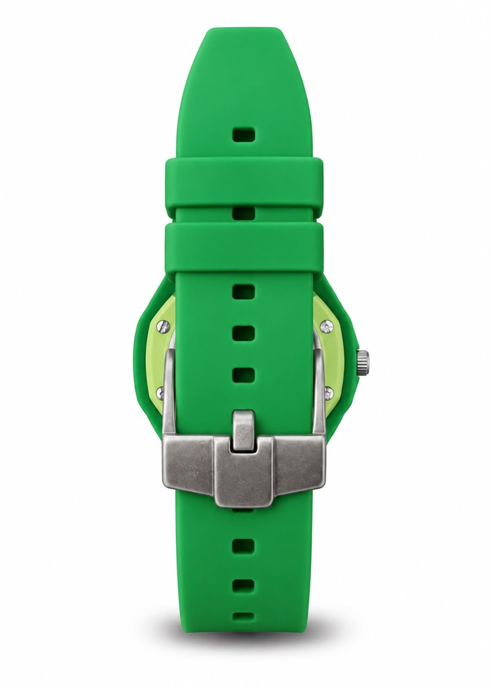 Mivaro Time Green Slikon Askılı AKsesuar Kol Saati