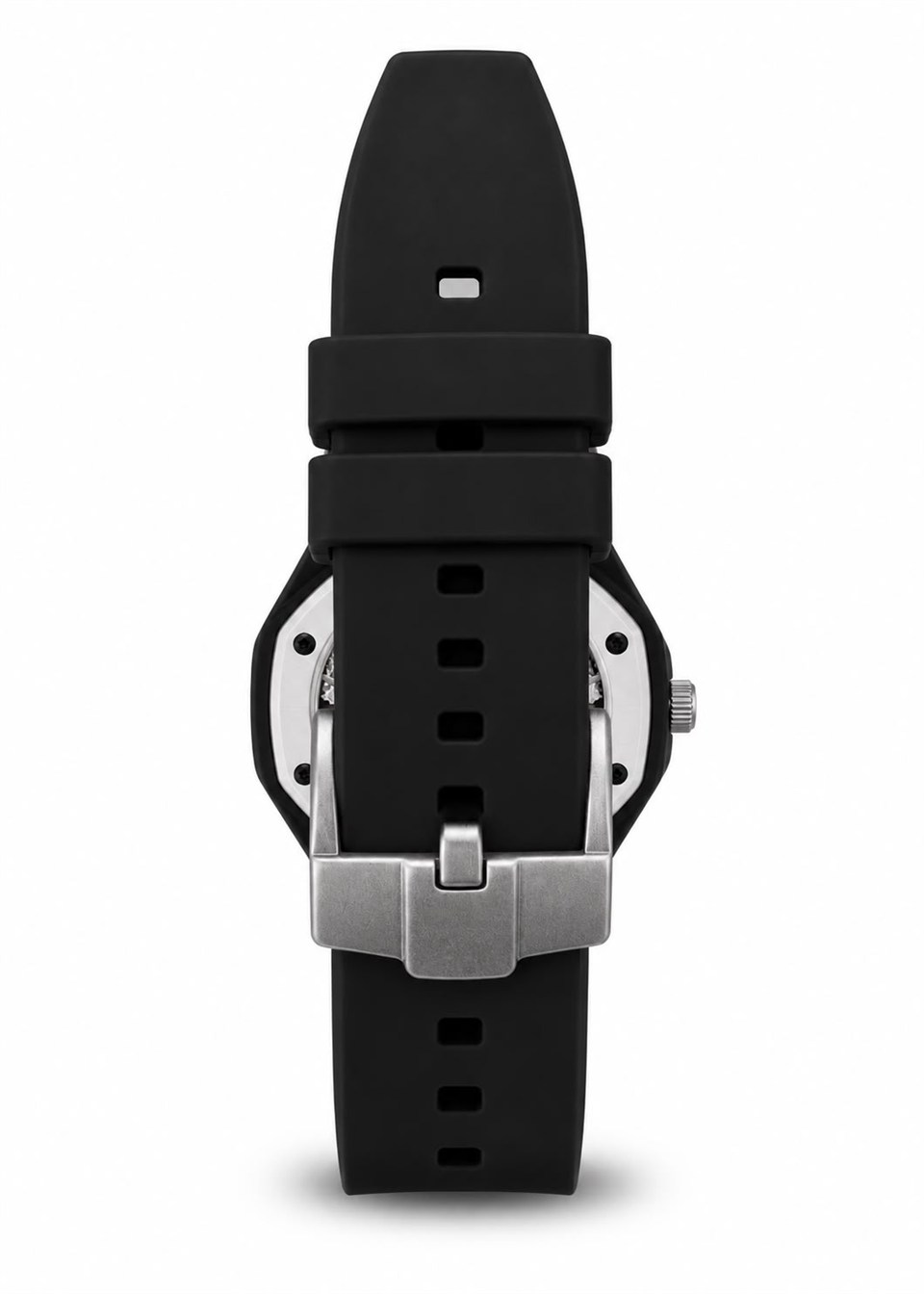 Mivaro Time Black Slikon Askılı AKsesuar Kol Saati