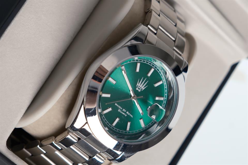 İsimsiz Silver Yeşil Siyah Kol Saati