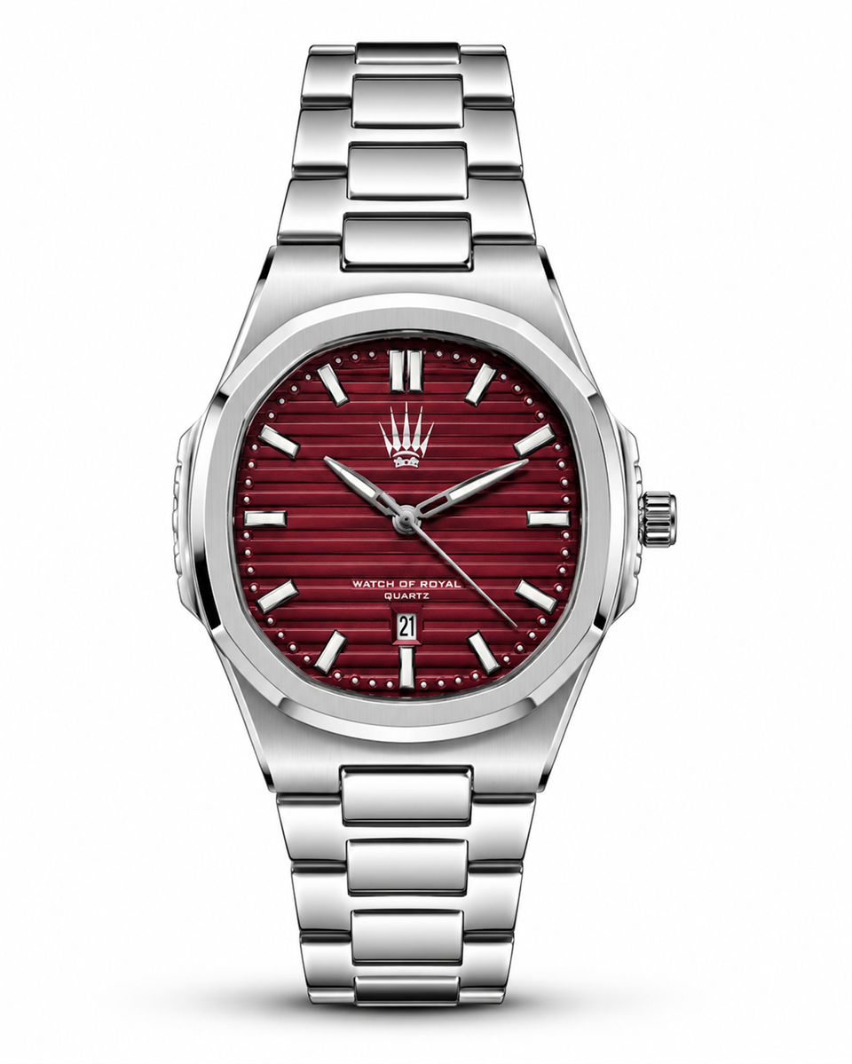 Novatick Silver Bordo Kol Saati