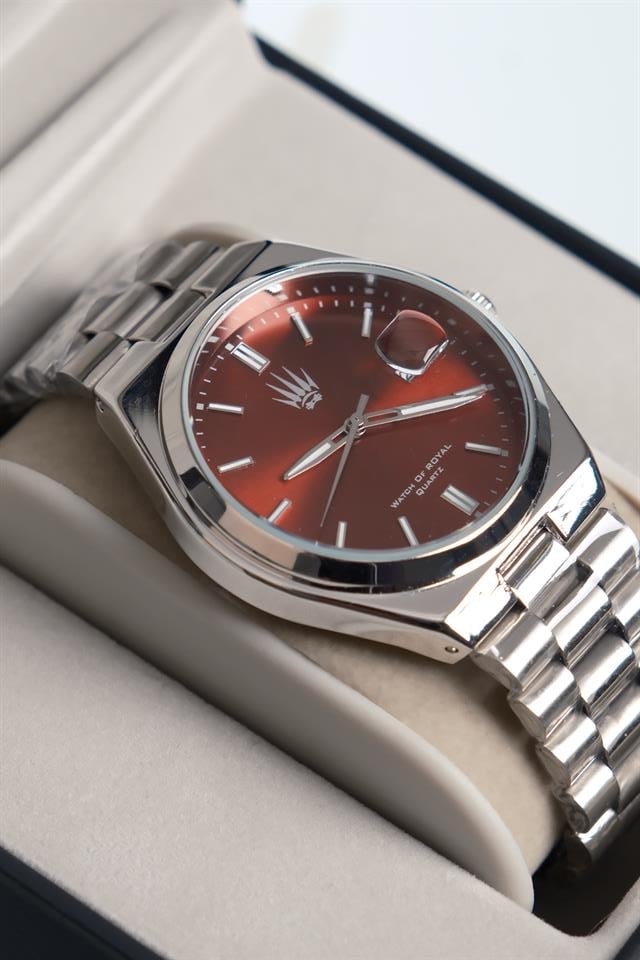 Ocean Silver Red Kol Saati