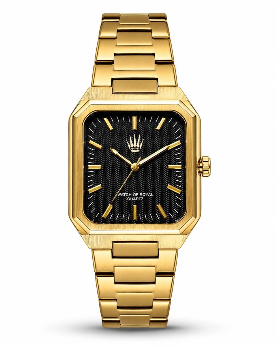 Orbit Gold Black Kol Saati