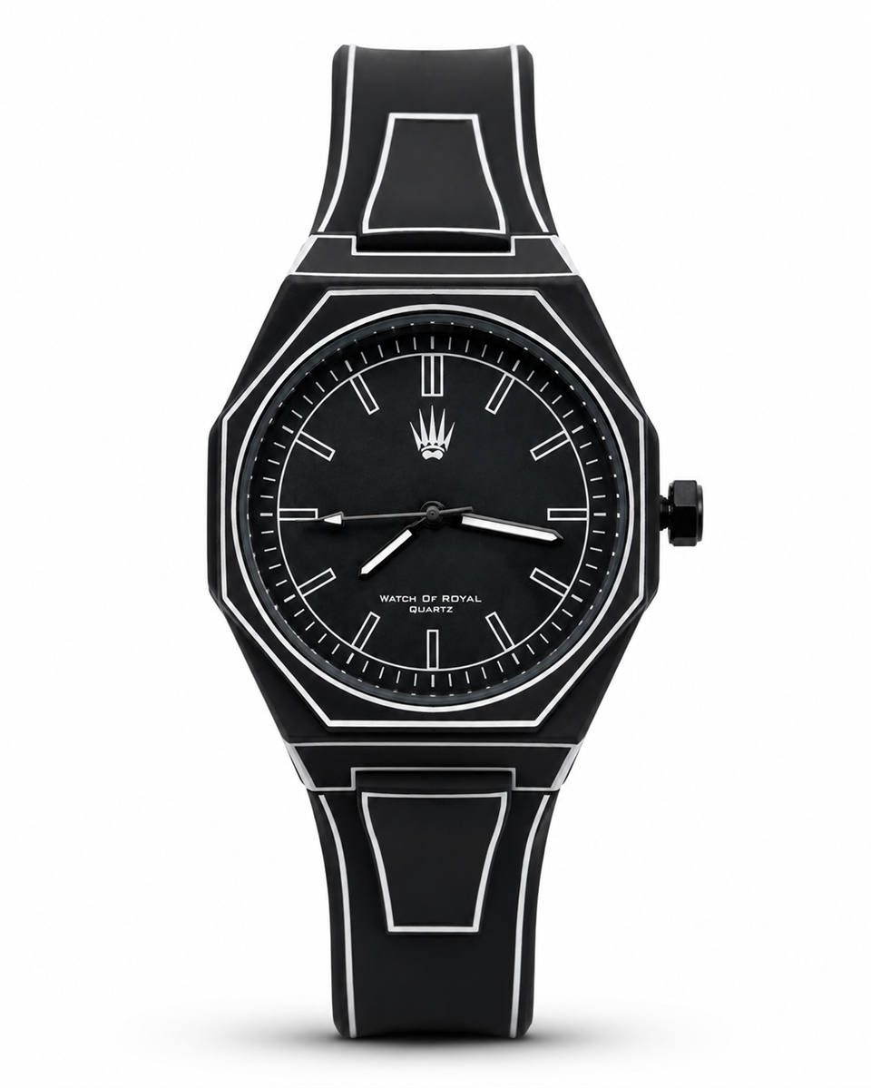 Papertime Polycarbon Black Kol Saati